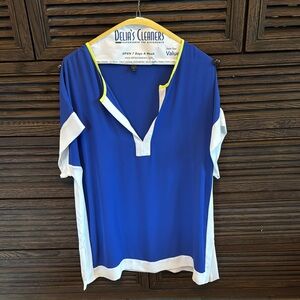 Blue and White Women's Tunic